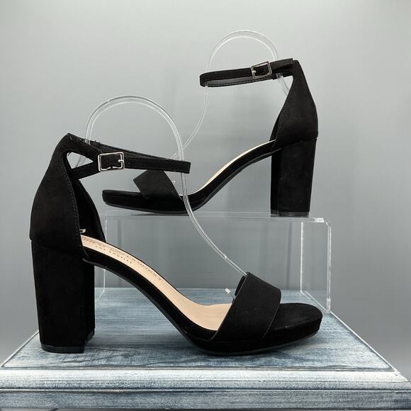 NEW Chinese Laundry Women’s Teri Platform Sandals Black Size 7.5 - Picture 1 of 10
